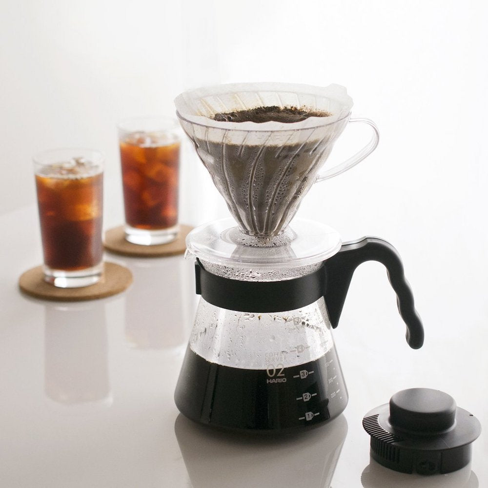 Kit De V60 1-4 Tazas Craft Negro - Hario