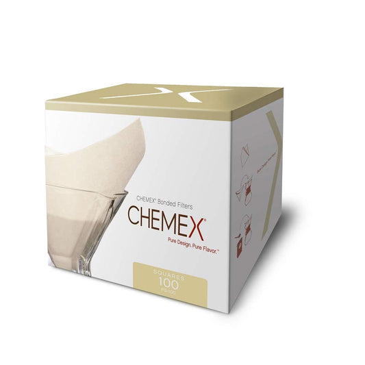 100 Filtros para Chemex - papel cuadrados #FS-100