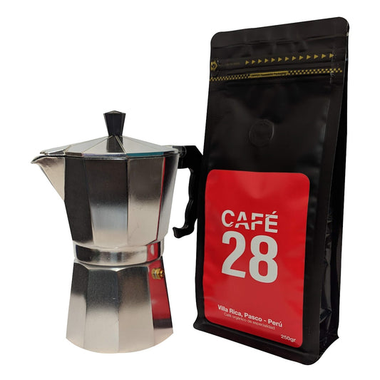 Moka Pack: 1/4kg de Café + 1 Moka Italiana