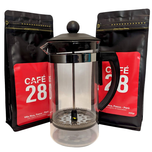 French Pack: 1/2 kg de Café + 1 Prensa Francesa